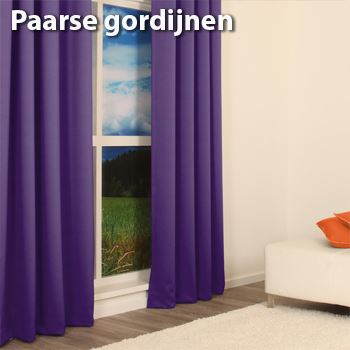 paarse gordijnen